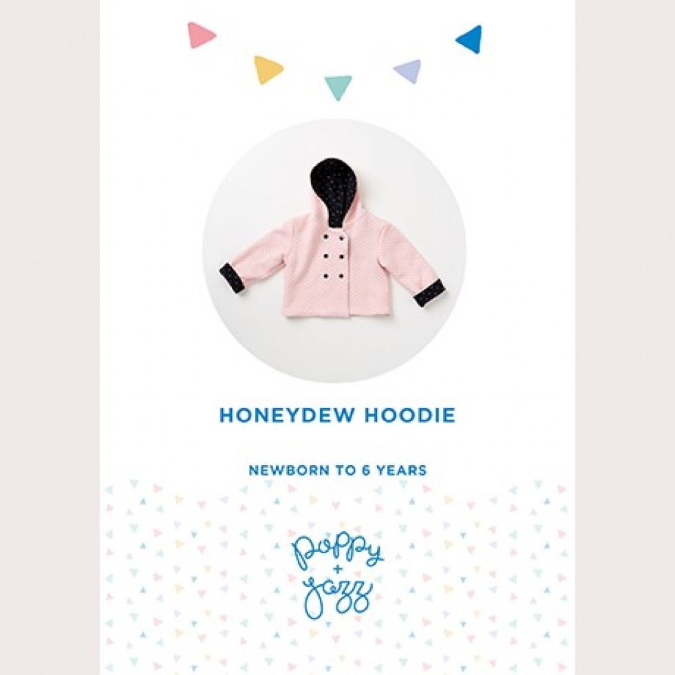Poppy and Jazz Paper Sewing Pattern Honeydew Hoodie
 