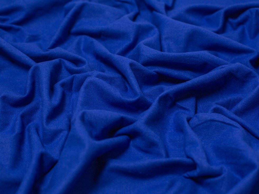 Minerva Core Range Light Cotton Flannel Fabric Royal Blue
