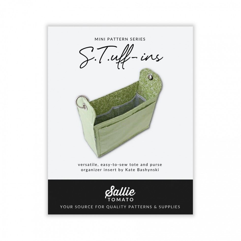Sallie Tomato Sewing Pattern S.t.uff Ins Tote & Purse Organiser