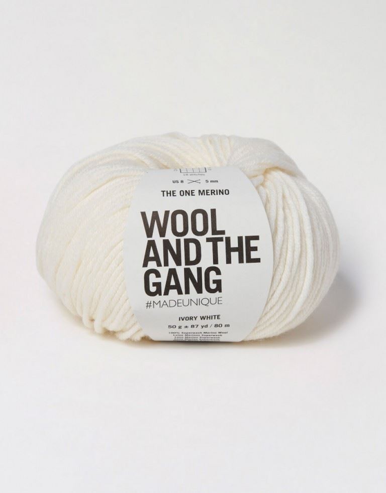 Wool And The Gang Ivory White The One Merino Aran Yarn