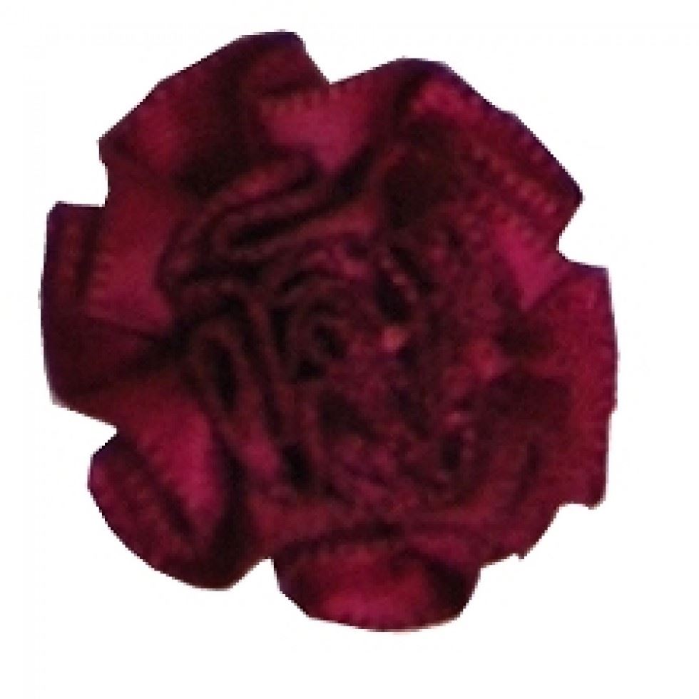 Berisfords 275 Wine Ribbon Ruched Rosettes