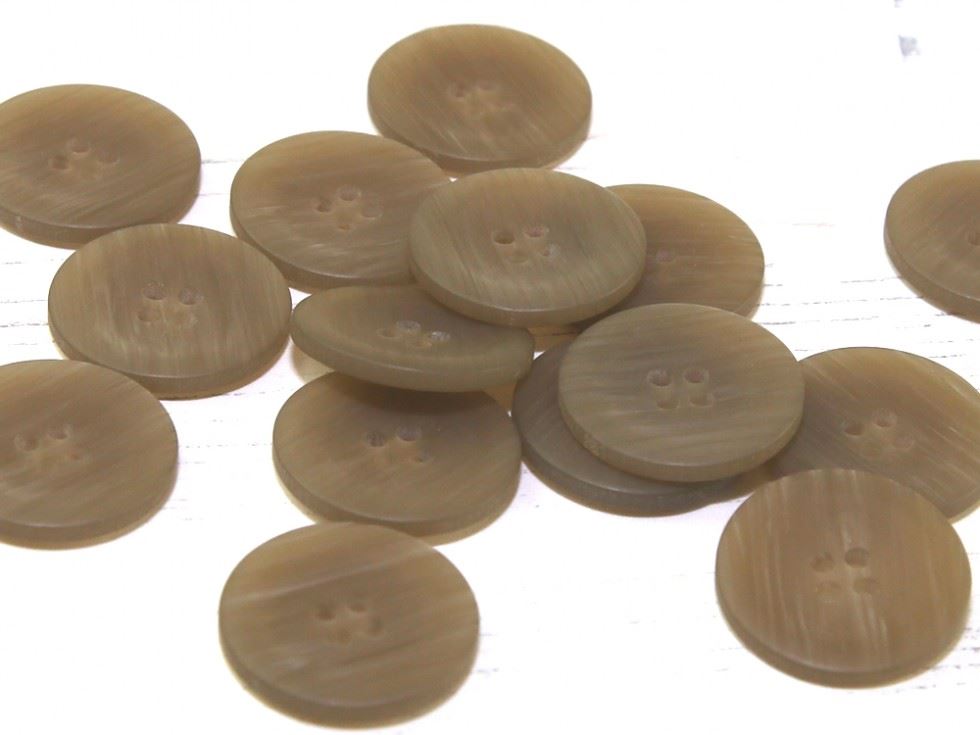 Dill Brown Marble Plastic Buttons (Value Pack)