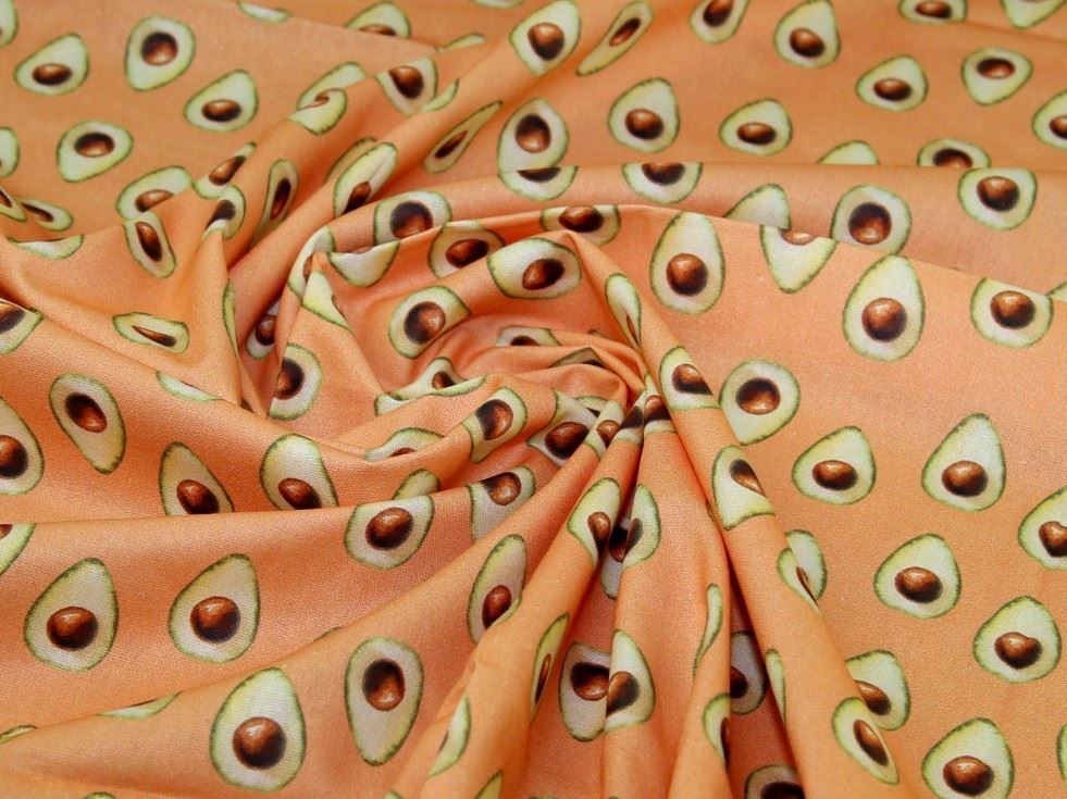 Peach Deadstock Cotton Canvas Fabric