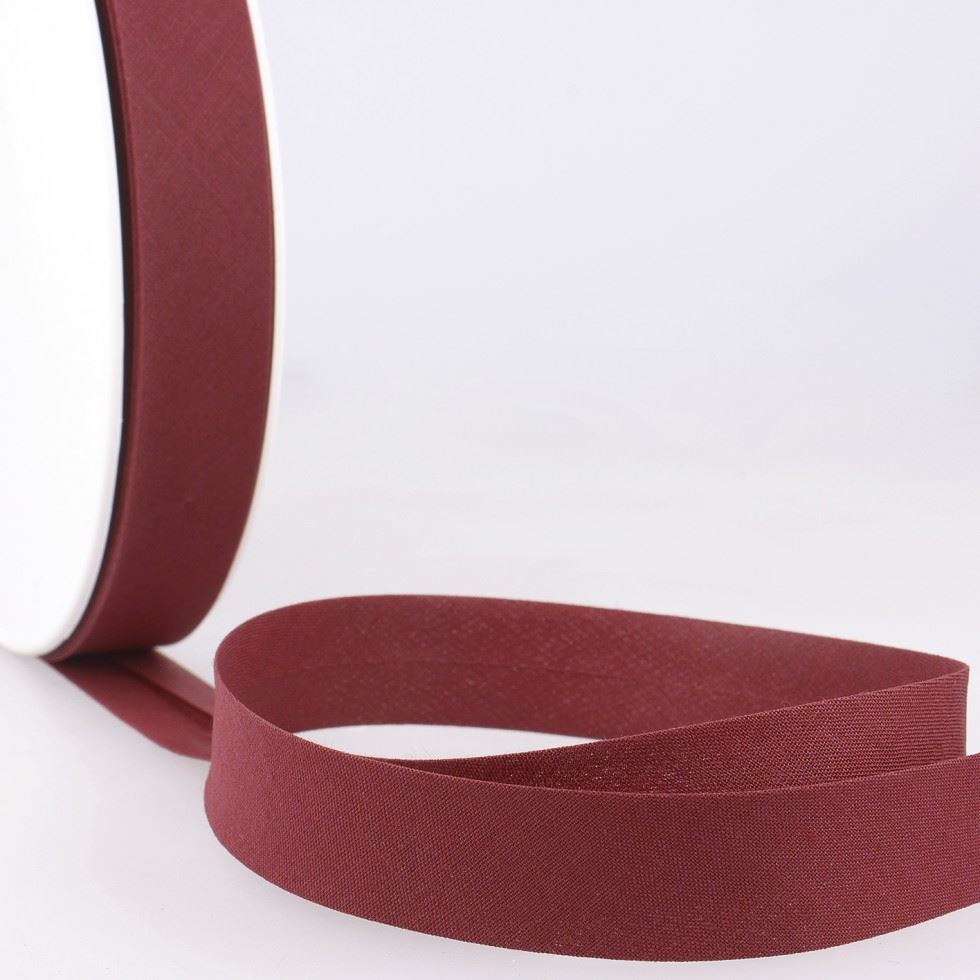 Stephanoise Polycotton Bias Binding Tape Burgundy