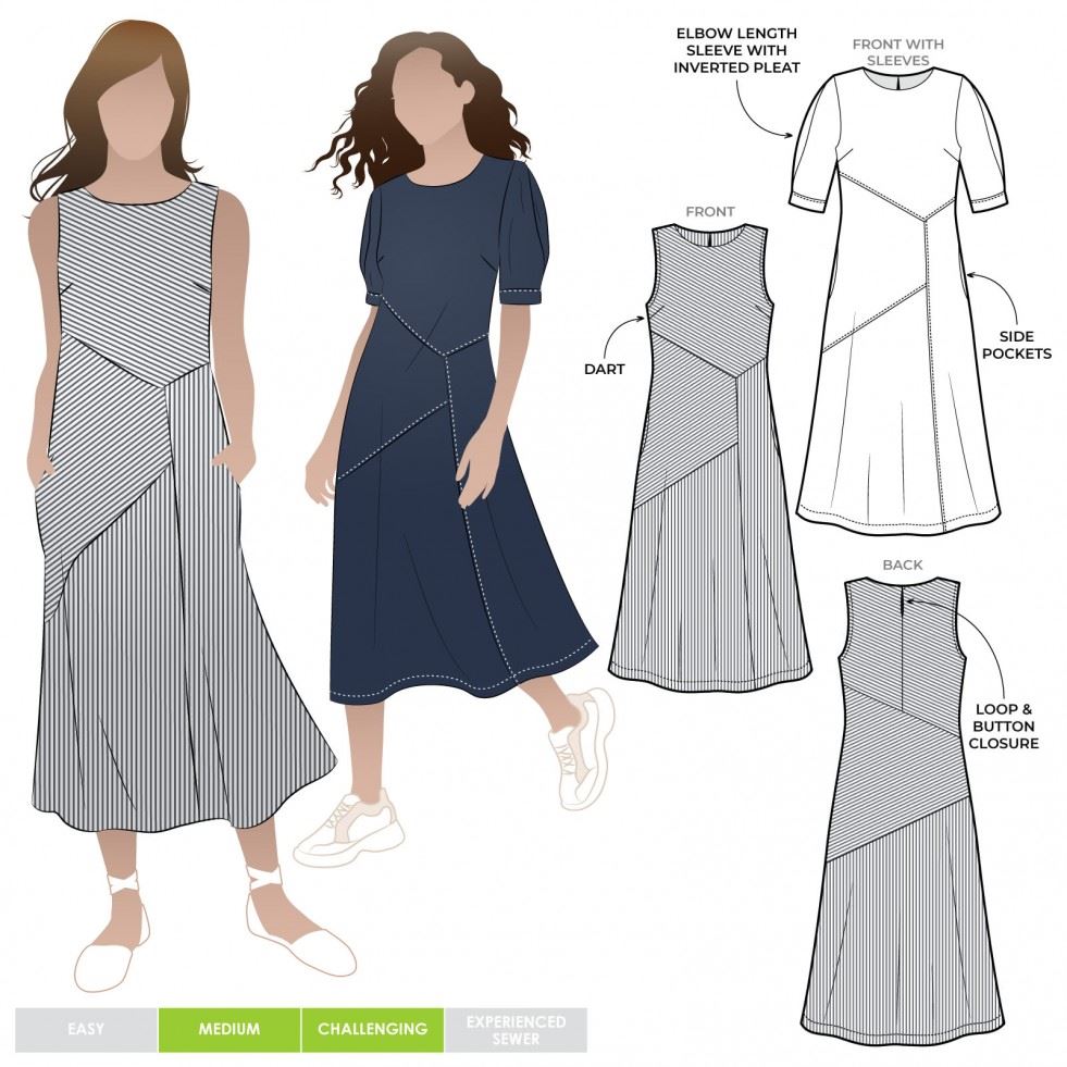 Style Arc Paper Sewing Pattern Yvette Dress