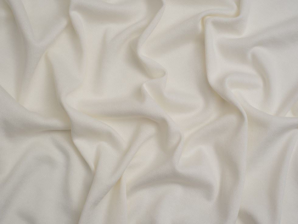 Minerva Core Range Ivory Melange Sweater Knit Stretch Fabric