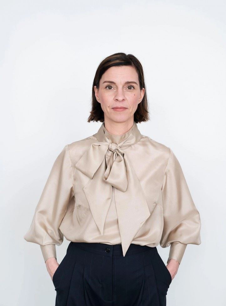 The Assembly Line Paper Sewing Pattern Tie Bow Blouse