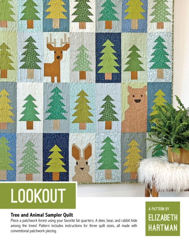 Elizabeth Hartman Quilting Pattern Lookout Quilt
 
