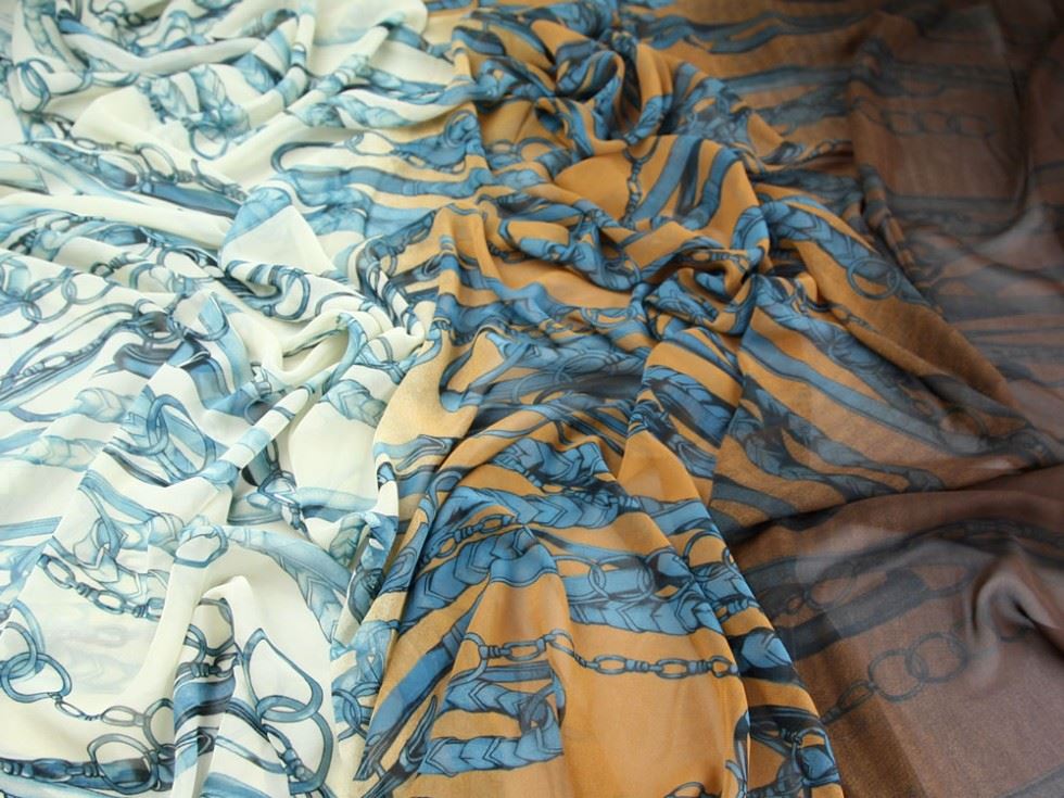 Deadstock Polyester Georgette Fabric Caramel
 