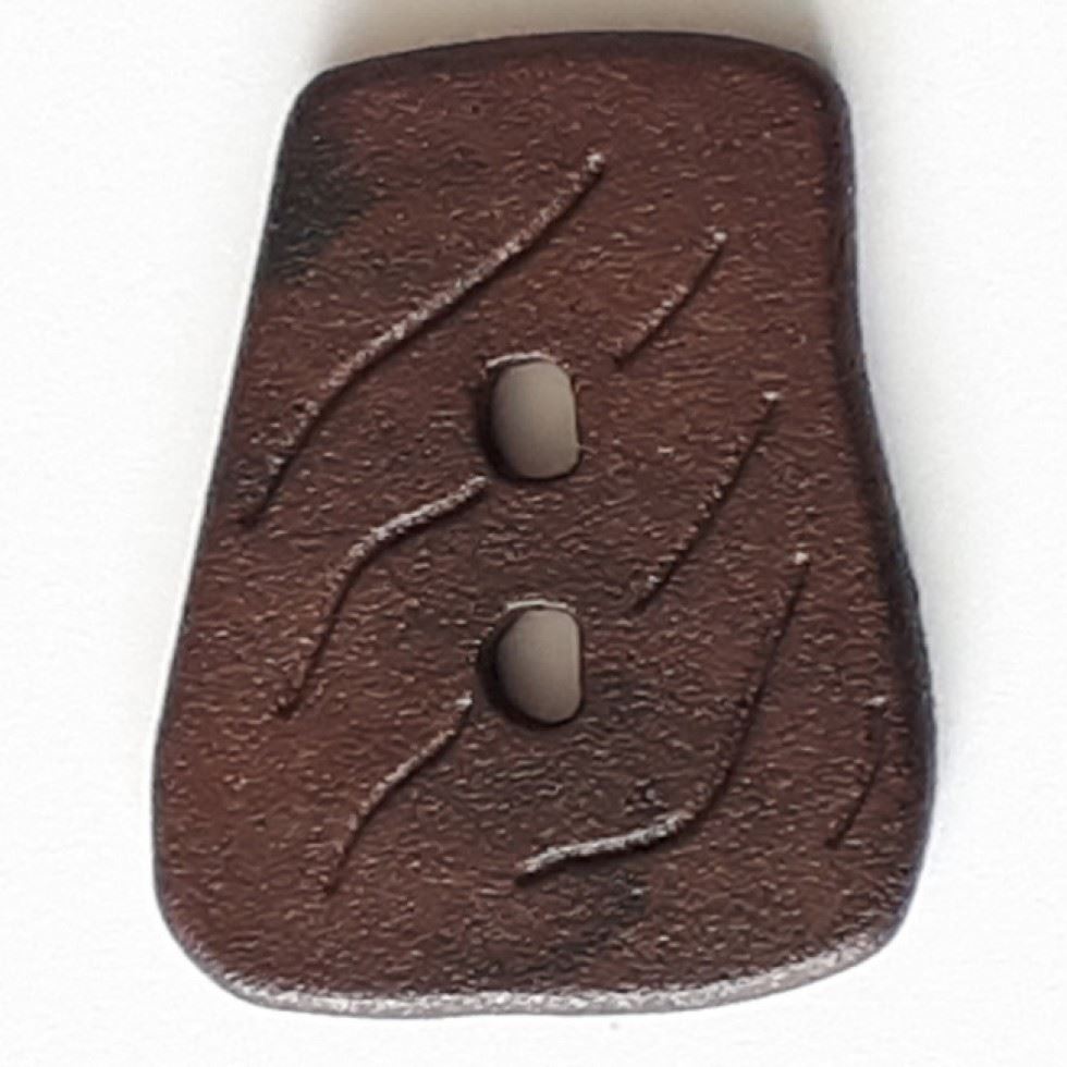 Dill Dark Brown Irregular Plastic Buttons (Value Pack)