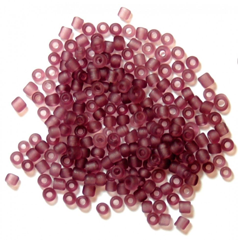 Craft Factory Lilac Frosted Rocailles Beads