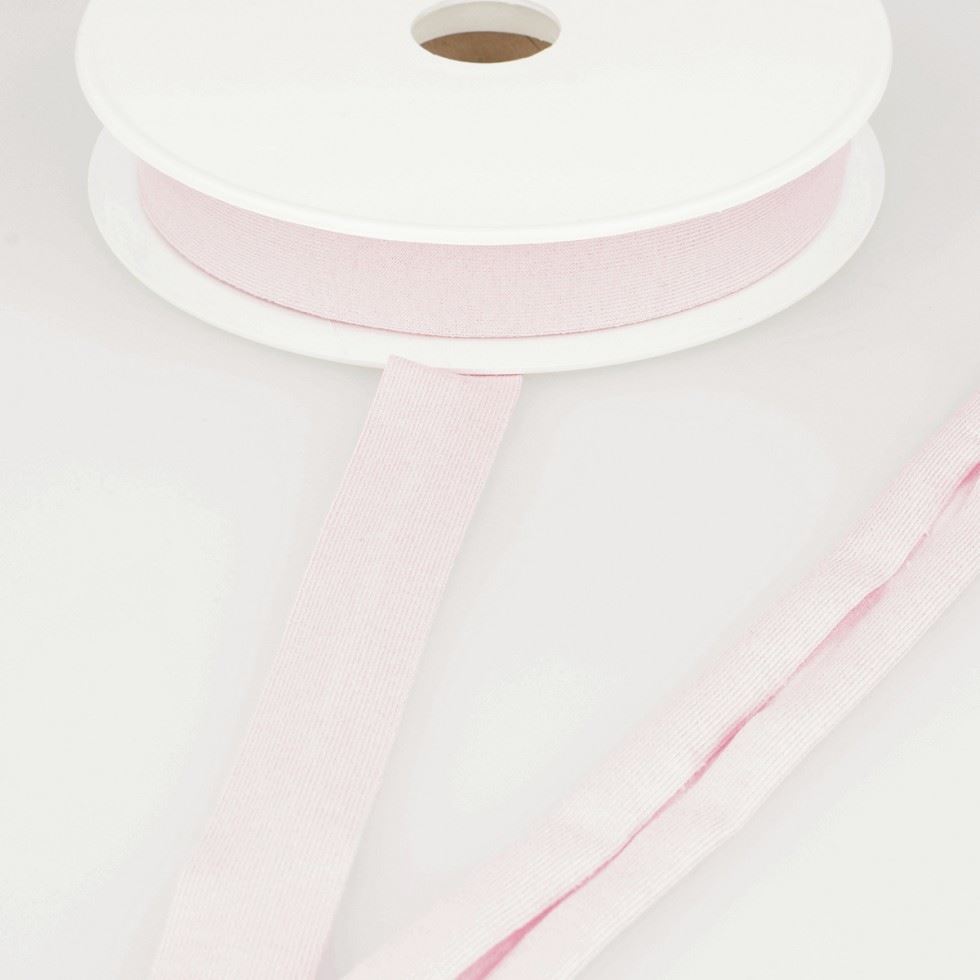 Stephanoise Viscose Jersey Bias Binding Tape Light Pink
 