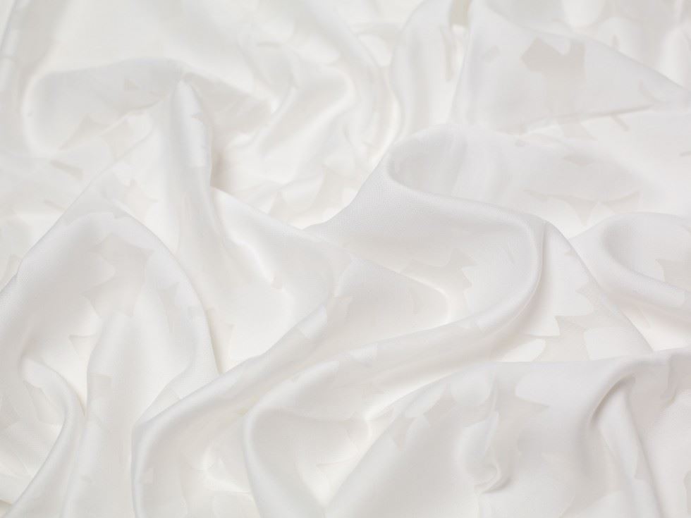 Minerva Core Range Ivory Venus Burn Out Voile Fabric