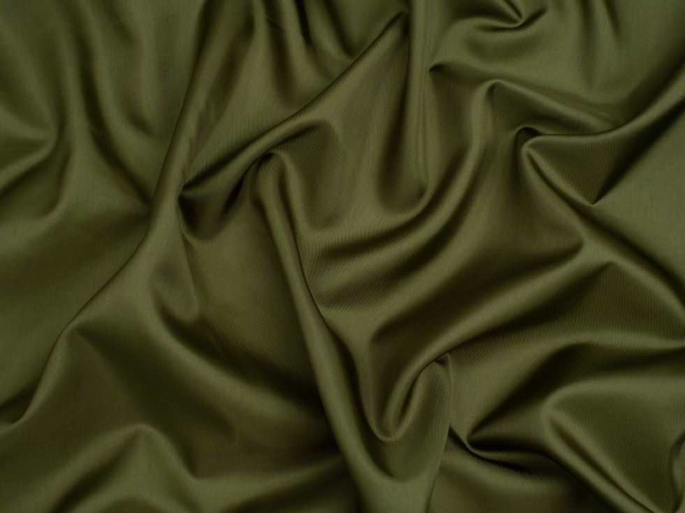 Acetate Taffeta Lining Fabric Olive Green
 