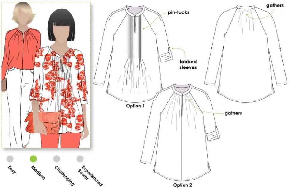 Style Arc Paper Sewing Pattern Faith Top
