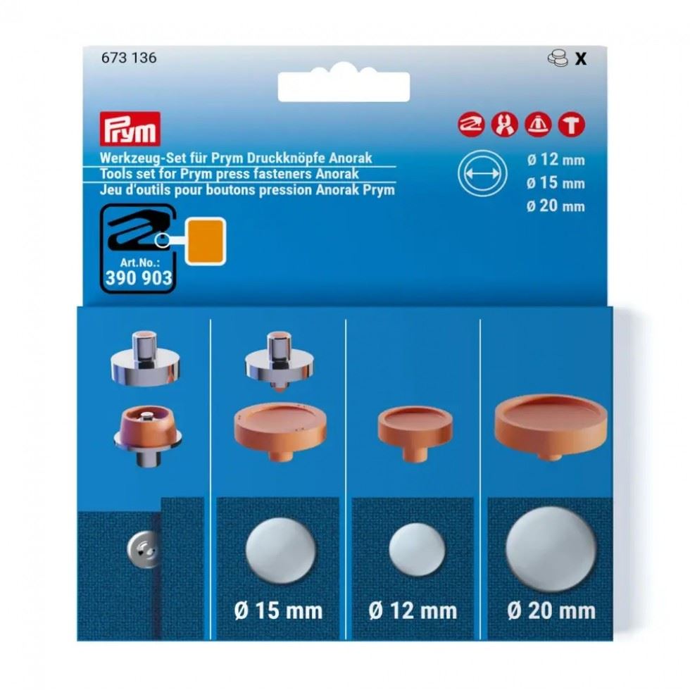 Prym Anorak Press Fastener Tool Set For Vario Creative Tool
 