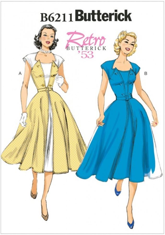 Minerva Sewing Pattern 6211 Butterick Butterick-6211-A5