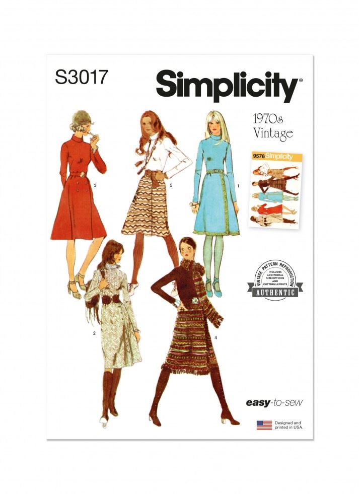 Simplicity Paper Sewing Pattern 3017
 