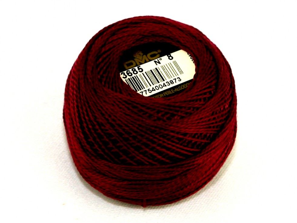 Dmc 3685 Size 8 Cotton Perle Thread