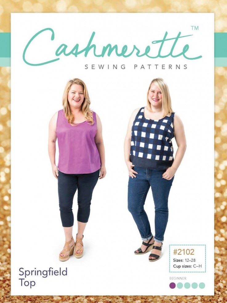 Cashmerette Dark Sewing Pattern Springfield Top