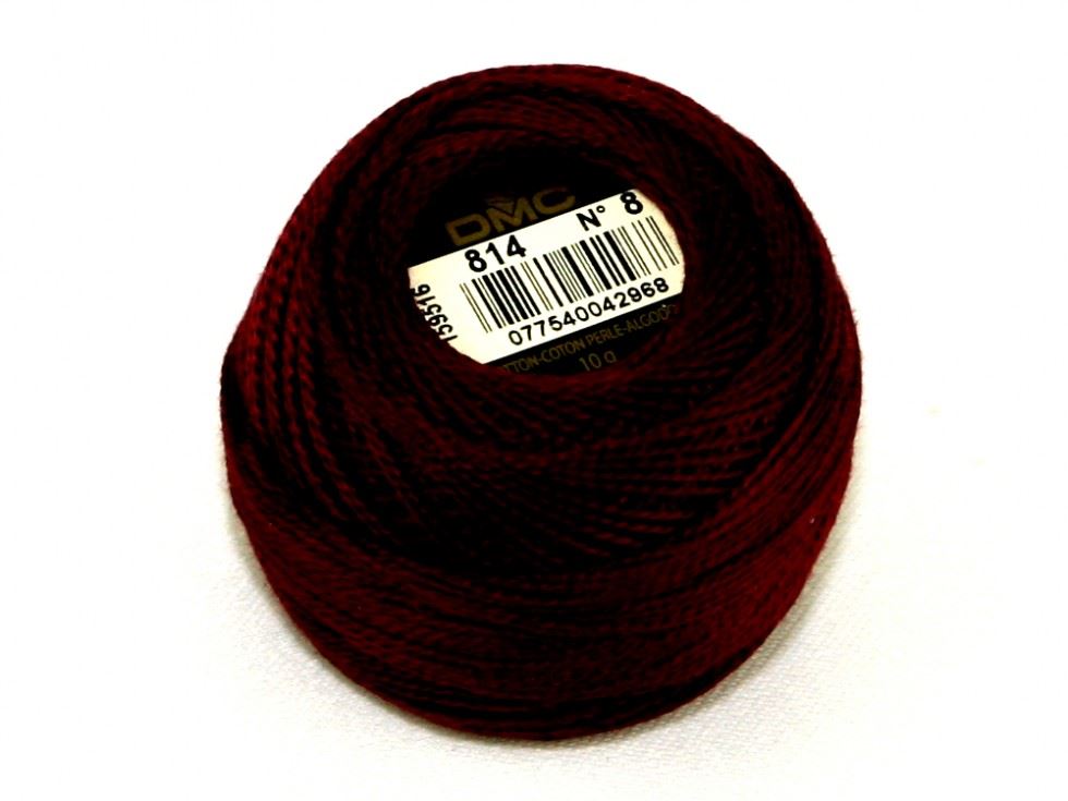 Dmc 814 Size 8 Cotton Perle Thread