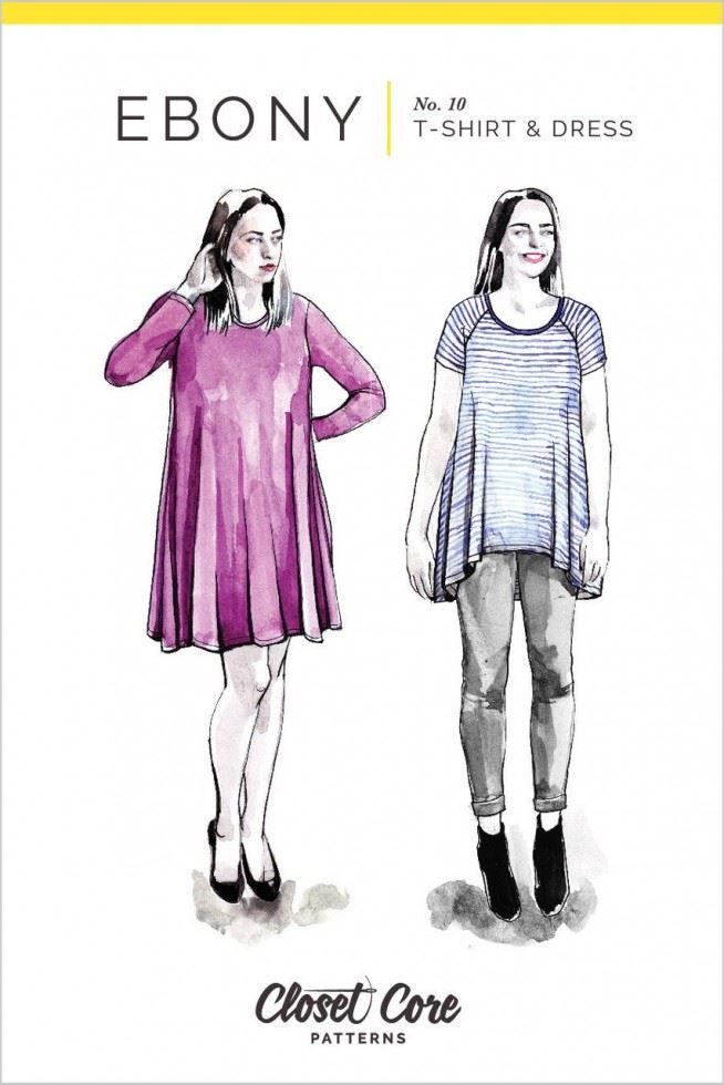 Closet Core Patterns Sewing Pattern Ebony Dress & Top