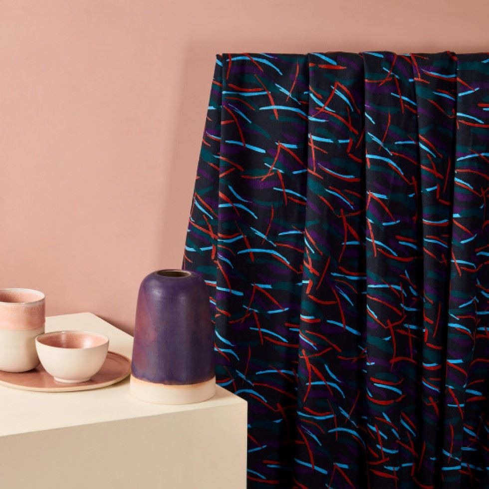 Atelier Brunette Fuji Cotton Canvas Fabric Night
 