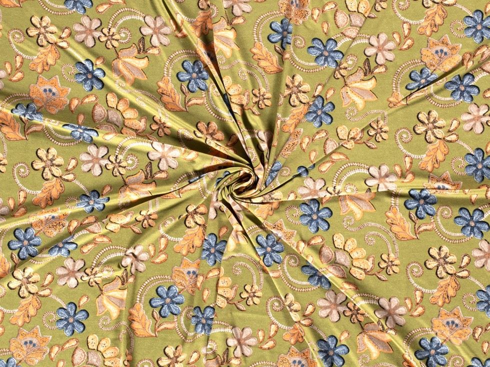 Viscose Jersey Stretch Knit Fabric Green
 