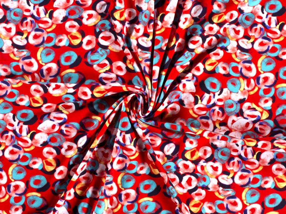 Cotton Jersey Stretch Knit Fabric Red
 