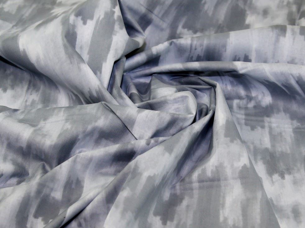 John Louden Silver Grey 100% Cotton Fabric