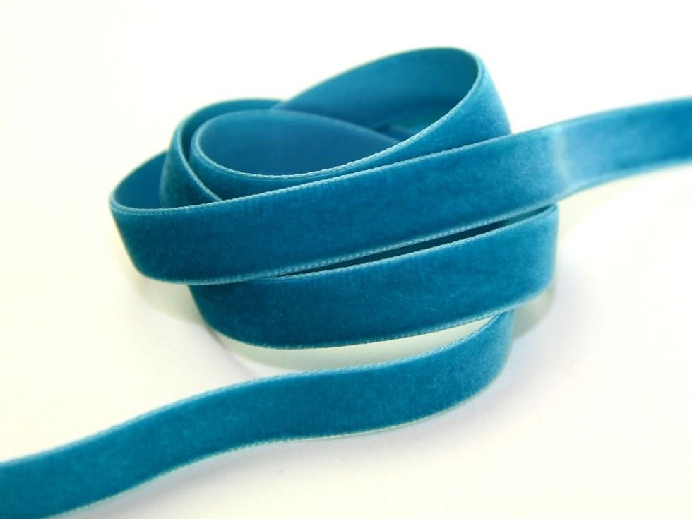 Berisfords 9654 Petrol Velvet Ribbon Mini Roll