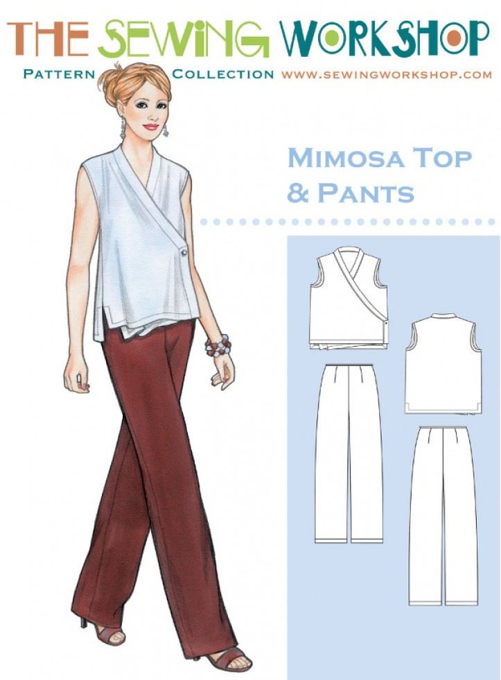 The Sewing Workshop Paper Sewing Pattern Mimosa Top & Trousers