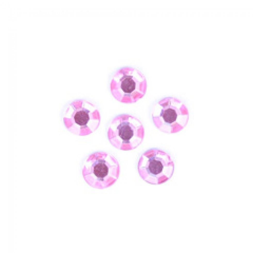 Trimits Round Stick On Diamantes Pink
 