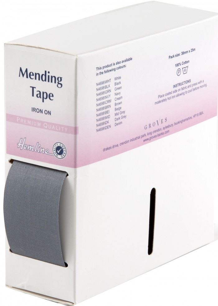 Hemline Mid Grey Repair Mending Tape