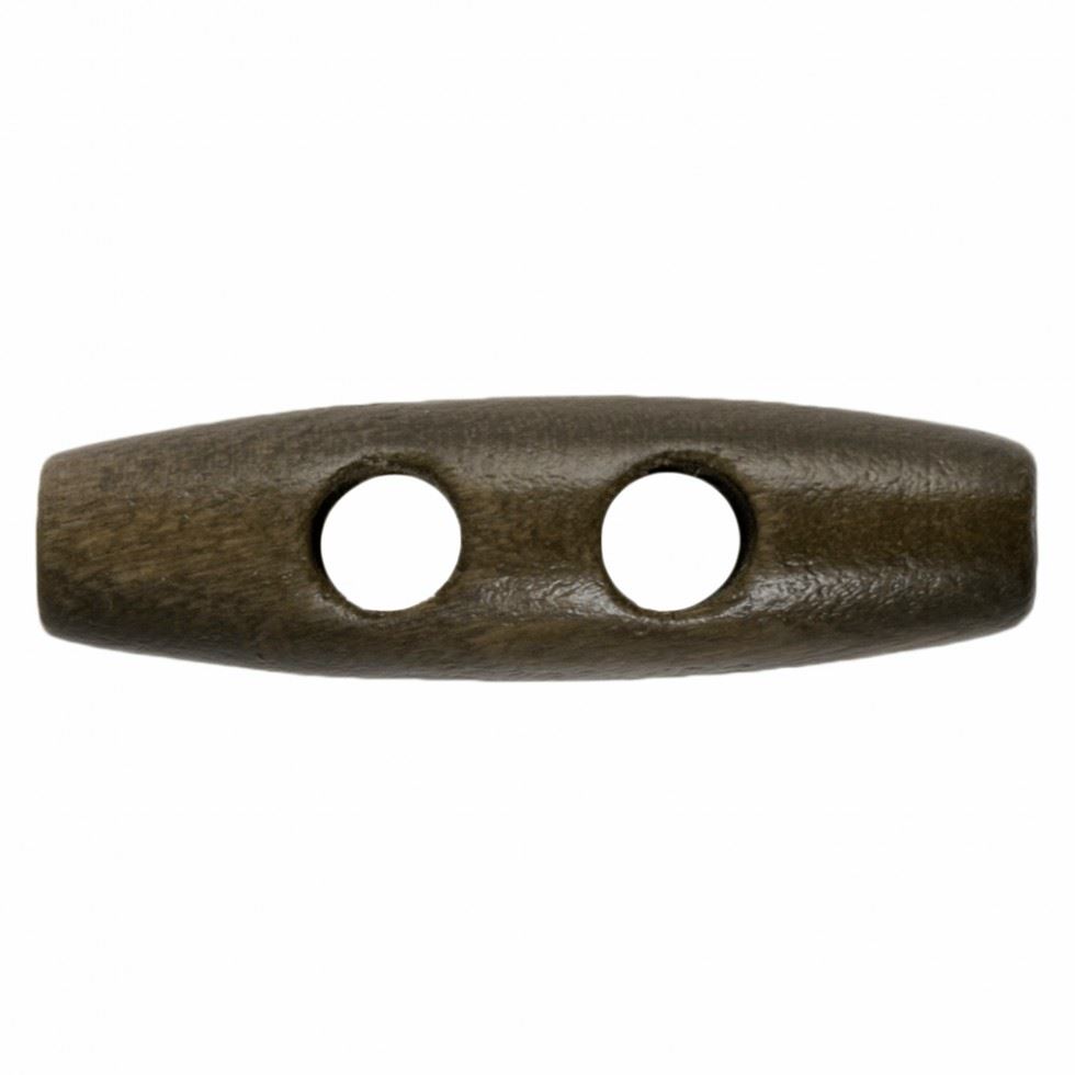 Hemline Brown Wood Toggles