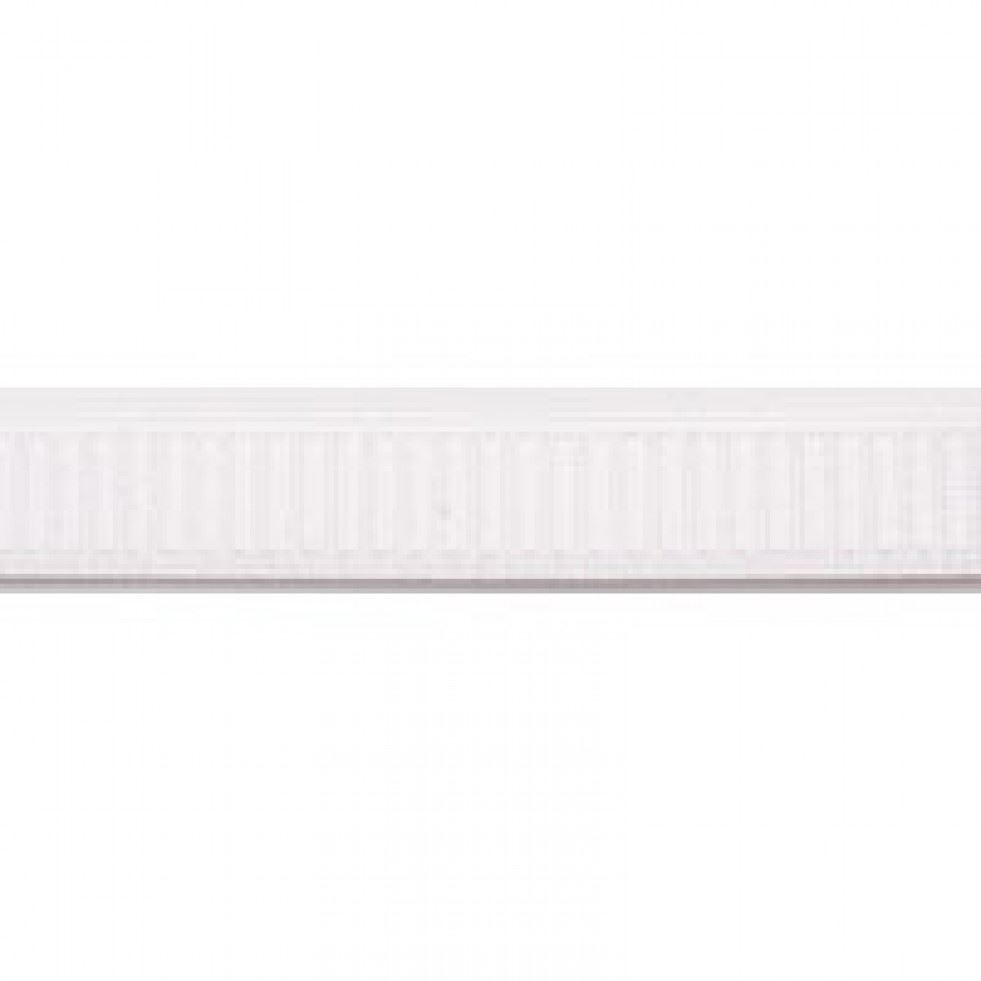Hemline White Flat Ribbed Elastic