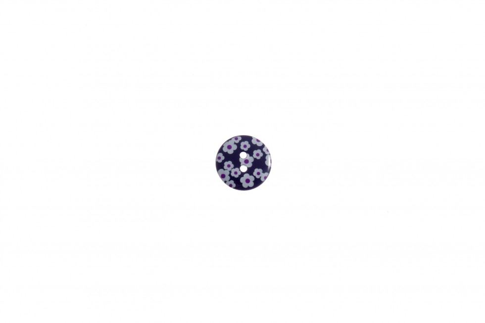 Trimits Dark Purple Round Flower Buttons (Value Pack)