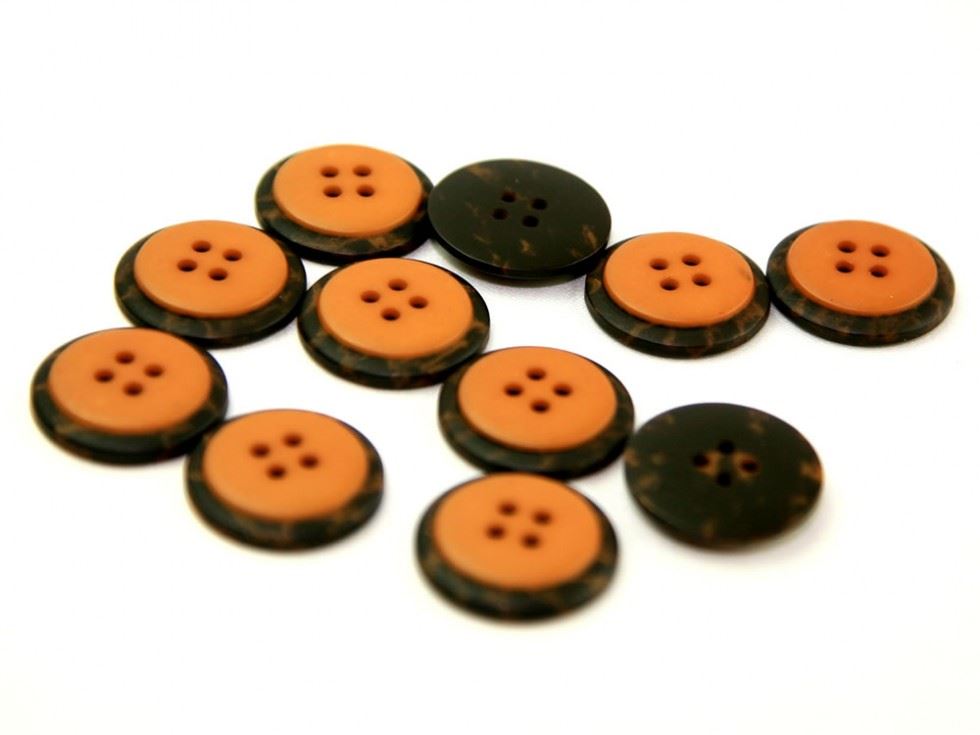 Dill Tan Brown Two Toned Buttons (Value Pack)