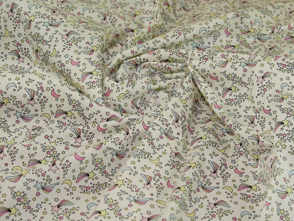 Rose And Hubble Ivory 100% Cotton Poplin Fabric