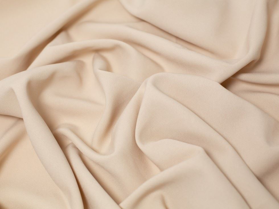 Minerva Core Range Sand Burlington Polyester Suiting Fabric