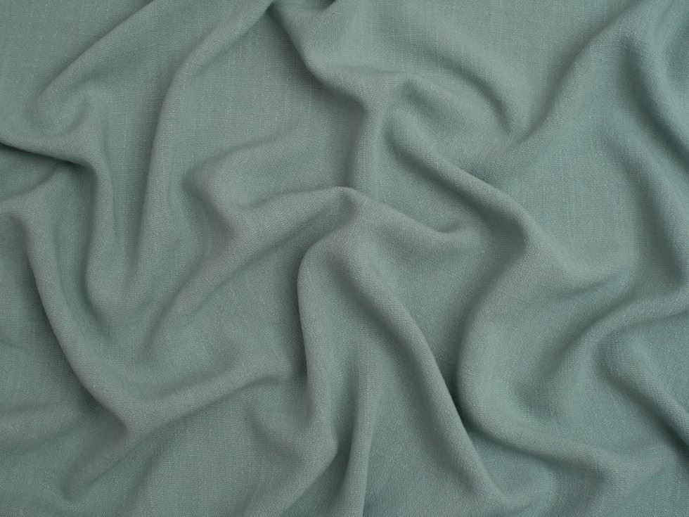 Minerva Core Range Textured Viscose Linen Noil Fabric Pea Green
 