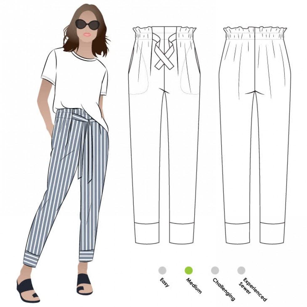 Style Arc Sewing Pattern Tully Pants