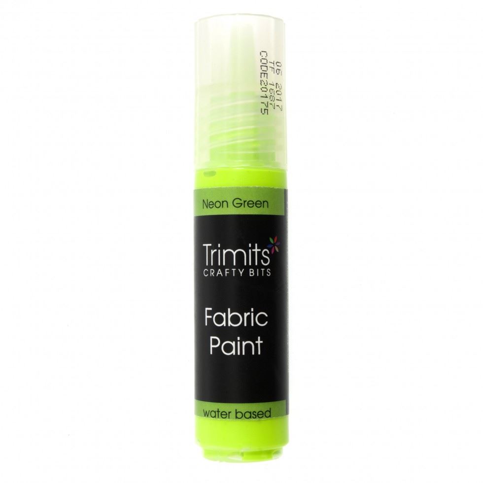 Trimits 3D Fabric Paint Pen Neon Green