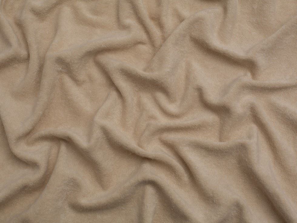 Minerva Core Range One Sided Cotton Towelling Fabric Cream
 