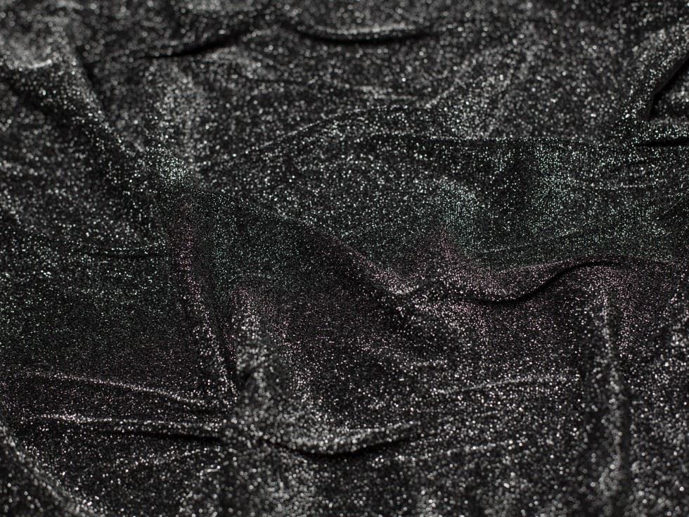 Minerva Lurex Sparkle Metallic Stretch Knit Fabric 160cm/64" Wide - per metre - Picture 1 of 8