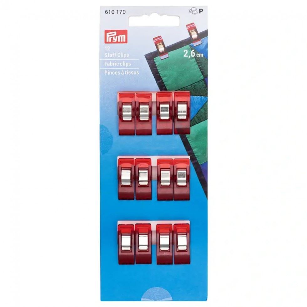Image of Prym Fabric Wonder Clips Red