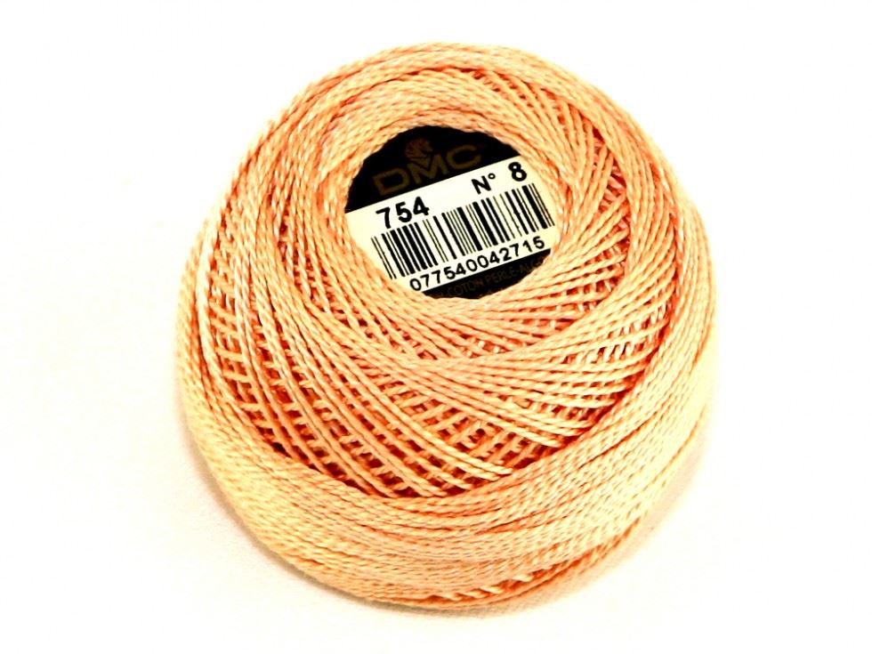 Dmc 754 Size 8 Cotton Perle Thread