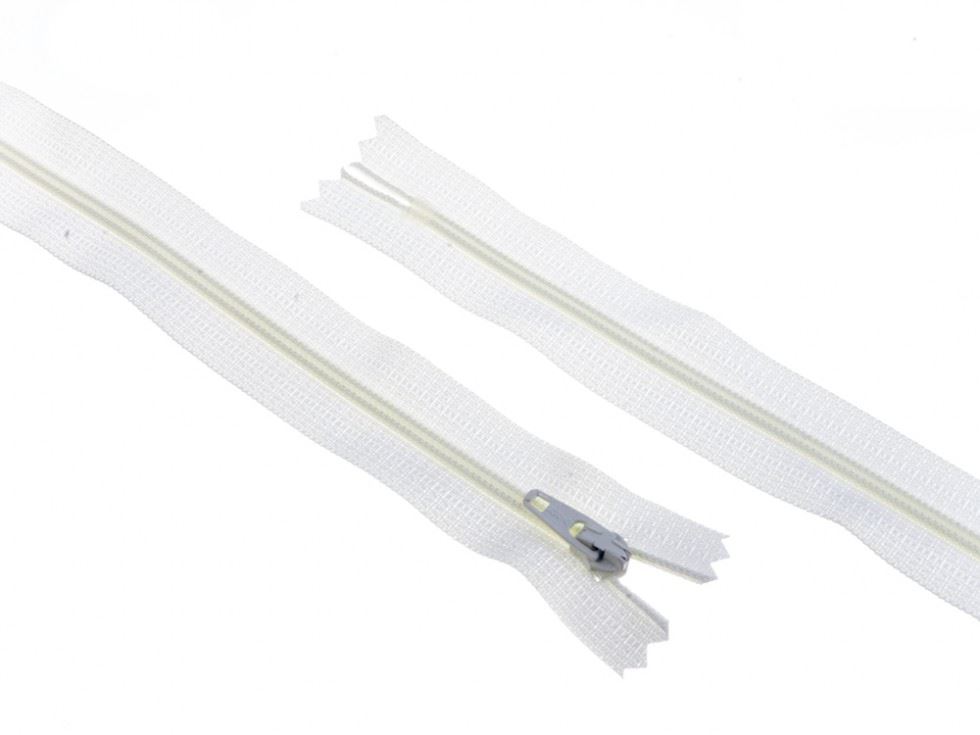 YKK Nylon Closed End Dress Zips Pale Cream
 