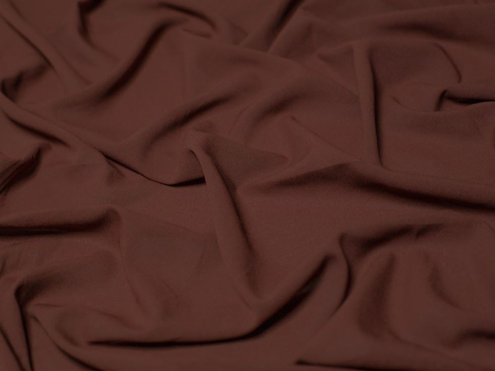 Minerva Core Range Brown Single Georgette Fabric