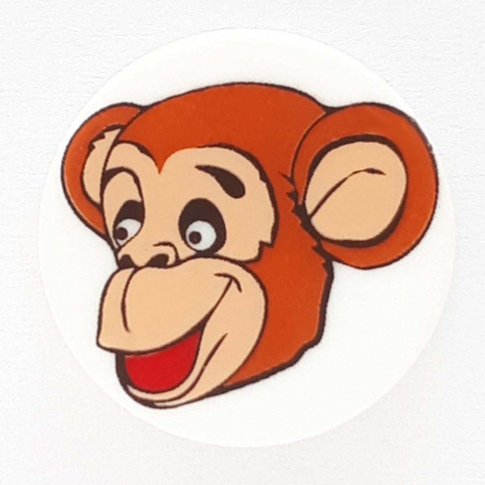 Dill Round Monkey Buttons (Value Pack) Brown
 